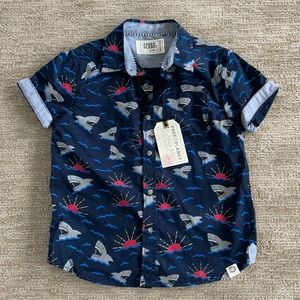 Shark Button Down Shirt
